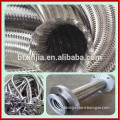Flanged connection corrugated flexible metal hose